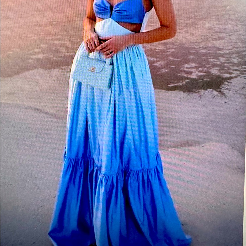 Blue Maxi Dress Small